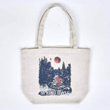 Harvest Moon Tote Bag (recycled cotton) - Spring Owls - Tote - blood red moon, eco-friendly, Econscious, ethically made, forest, japan, sustainable, Tote, Totes - Spring Owls